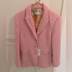 Zara pink blazer